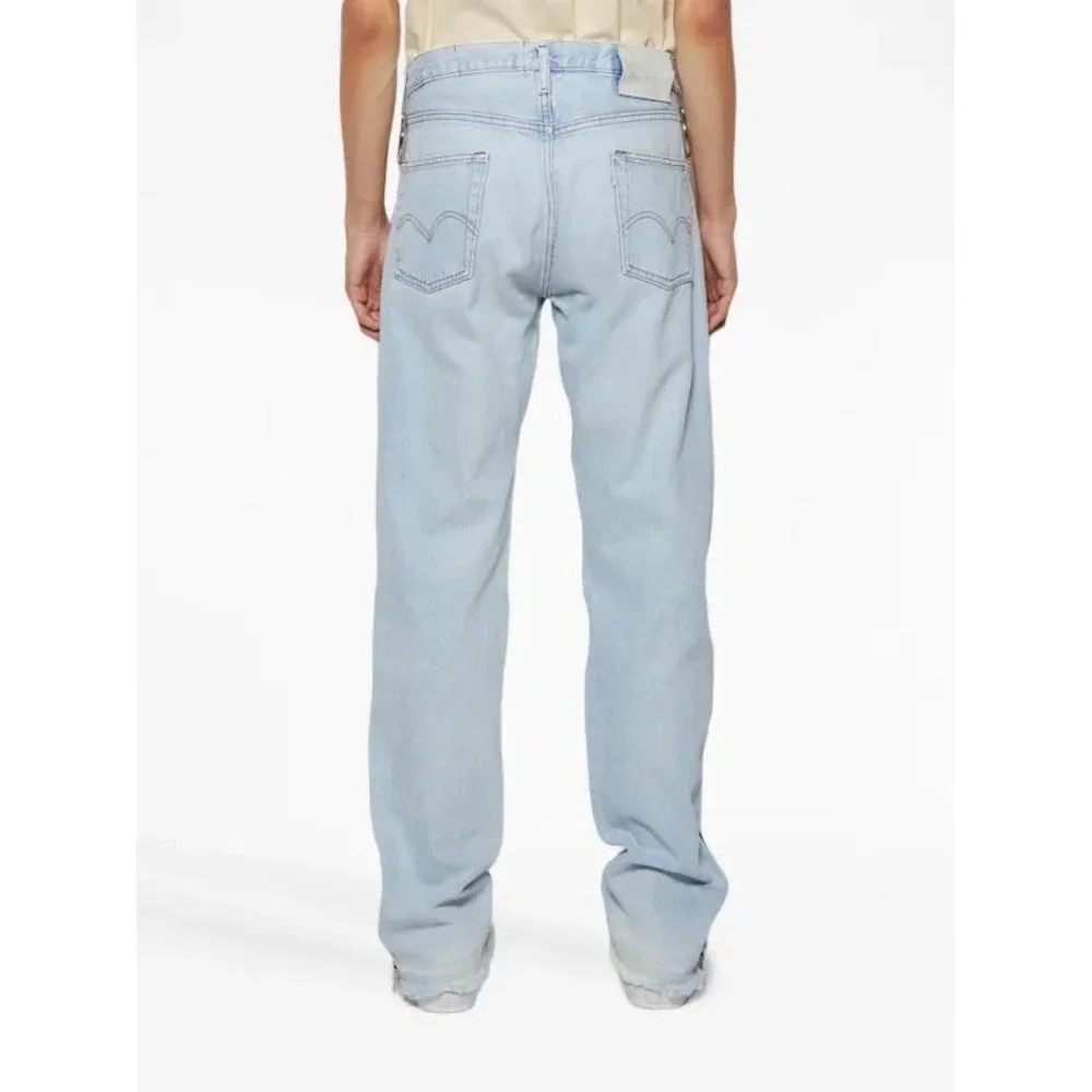 MNML M510 O Ring Denim Light Blue‎ Zipper Flare Jeans Mens 38 NWT